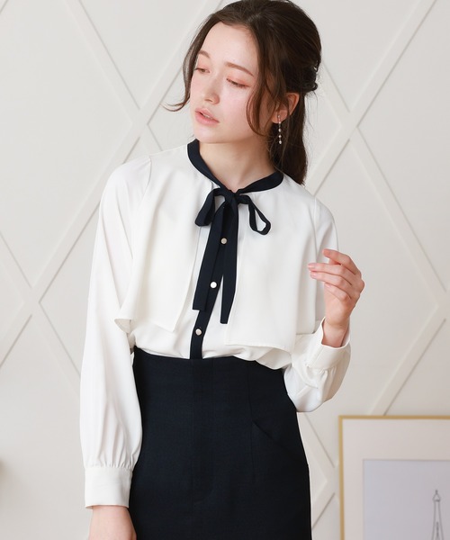 「ASTORIA ODIER」 長袖ブラウス SMALL ベージュ レディース_画像2