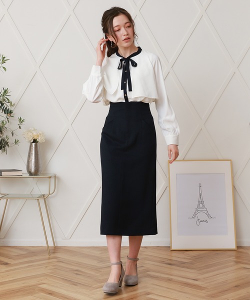 「ASTORIA ODIER」 長袖ブラウス SMALL ベージュ レディース_画像4