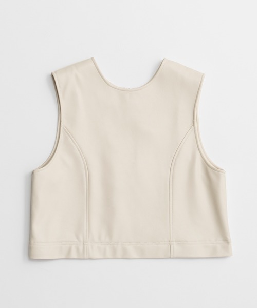 MAISON SPECIAL ギャザーベスト MAISON SPECIAL（メゾンスペシャル） コート アウター Multi-Fringe