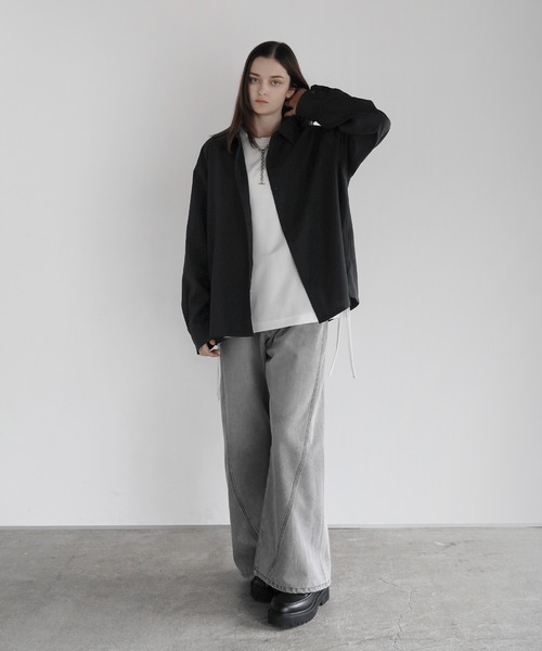 「SOCCE」 長袖シャツ M サックスブルー メンズ_画像8