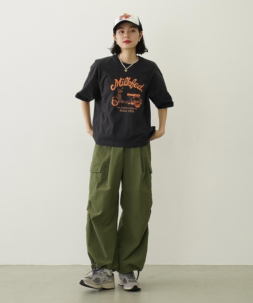 「MILKFED.」 チノパンツ M オリーブ レディース_画像8