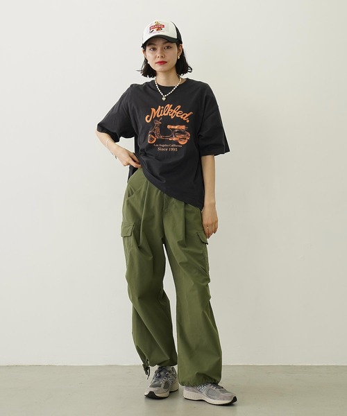 「MILKFED.」 チノパンツ M オリーブ レディース_画像9
