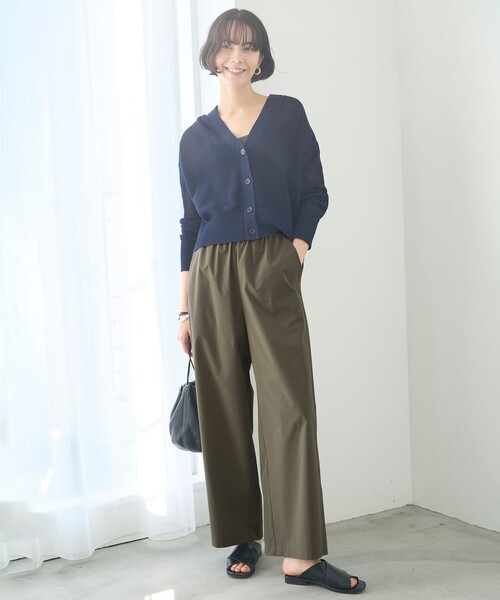 「UNFILO」 イージーパンツ MEDIUM ベージュ レディース_画像4