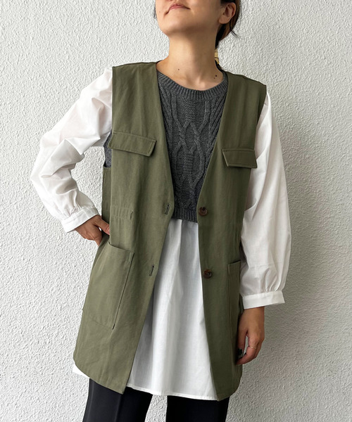 LBC ベスト ジレ ミリタリーベスト レディース : ZOZOTOWN Yahoo