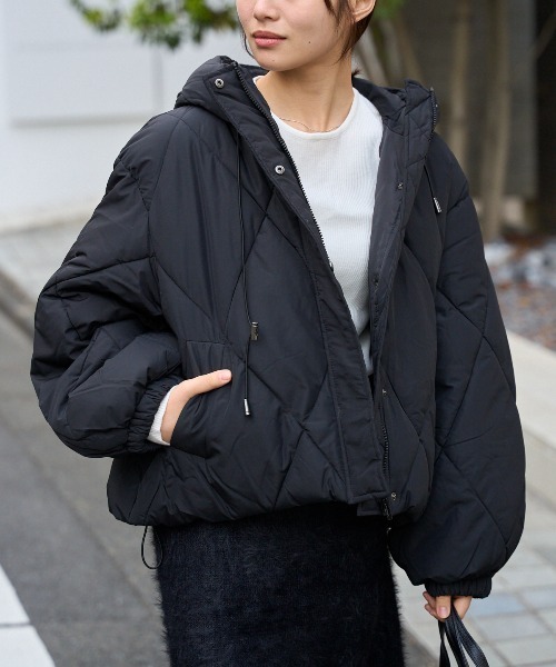 TRIANGLE PALETTE ダウンコート ダウンジャケット ダイヤキルト中綿