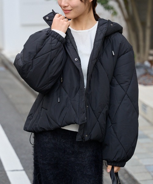 美品 ラルフローレン スタンドカラー キルティング ショートダウンジャケット◆黒 ウォーターリペラント キルテッド ダウン ジャケット | ラルフ