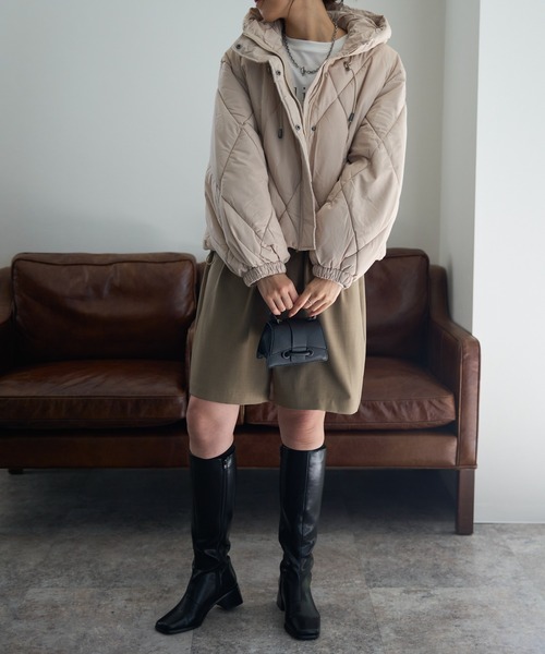 TRIANGLE PALETTE ダウンコート ダウンジャケット ダイヤキルト中綿