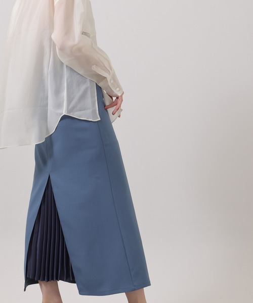Limue ロング スカート スリットプリーツスカート : ZOZOTOWN Yahoo!店