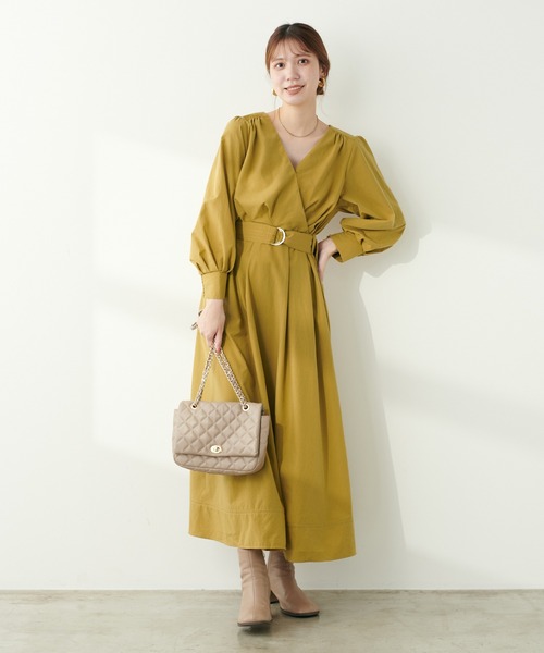 natural couture ワンピース 骨ストカシュクールワンピース : ZOZOTOWN