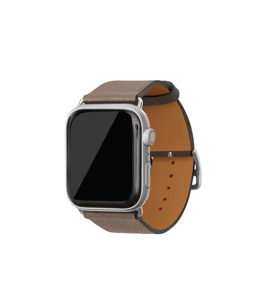 腕時計 ノービレ Apple Watch レザーバンド「44mm/45mm/46mm/49mm， M/Lサイズ」 (アダプター：シルバー) レディースの画像
