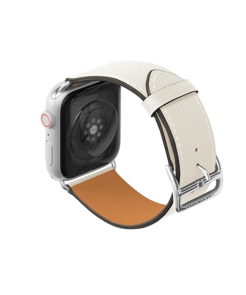 腕時計 ノービレ Apple Watch レザーバンド「44mm/45mm/46mm/49mm， M/Lサイズ」 (アダプター：シルバー) レディースの画像