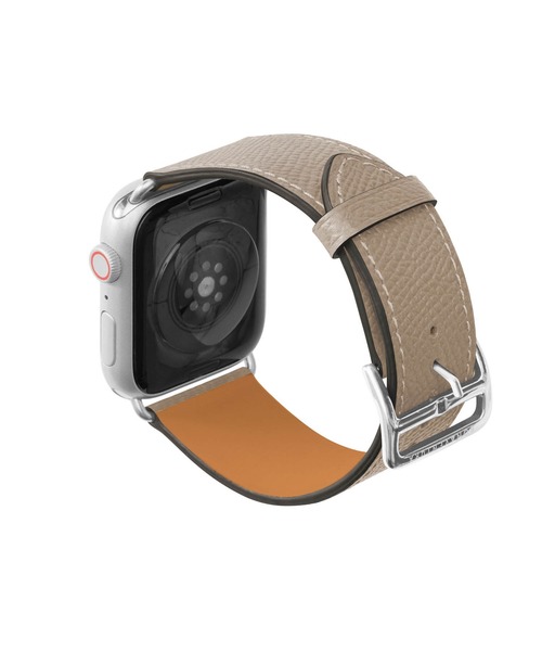 腕時計 ノービレ Apple Watch レザーバンド「44mm/45mm/46mm/49mm， M/Lサイズ」 (アダプター：シルバー) レディースの画像