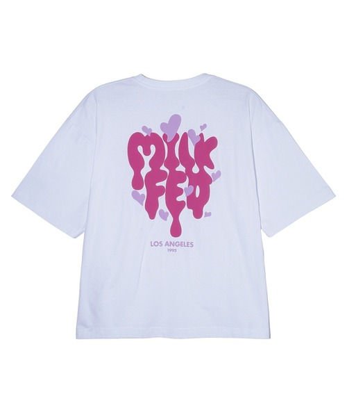 ミルクフェド MILKFED. メルトロゴ ワイドショートスリーブTシャツ 103252011004 SU25 MELT LOGO WIDE S S TEE レディース カットソー LtPURPLE  正規取扱店 楽天市場】ミルクフェド MILKFED. メルトロゴ ワイドショート