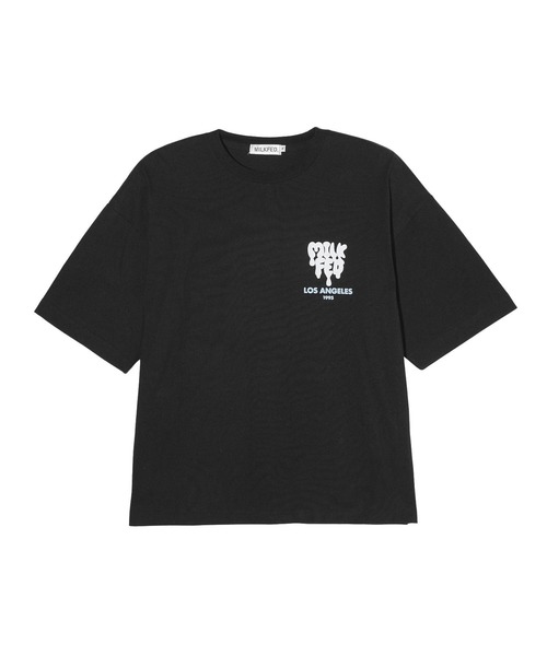 tシャツ Tシャツ ミルクフェド MILKFED MELTY HEART FOAM PRINT WIDE SS TEE レディース ブランド 白 夏 ブラック Amazon | [ミルクフェド] カジュアル MELTY HEART FOAM PRINT