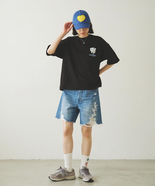 MILKFED. tシャツ ハート×ロゴグラフィックでガーリーストリート