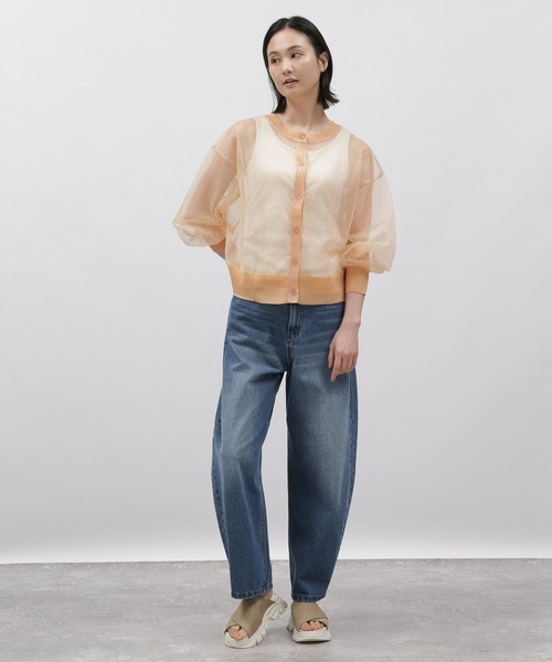 カーディガン ラメクルーカーディガン レディース 楽天市場】【SALE／40%OFF】ブークレラメクルーカーディガン