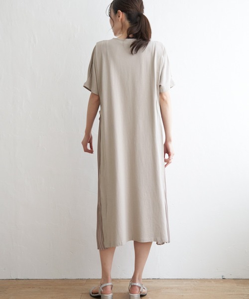 ikka（イッカ） ワンピース 異素材配色切り替えワンピース : ZOZOTOWN