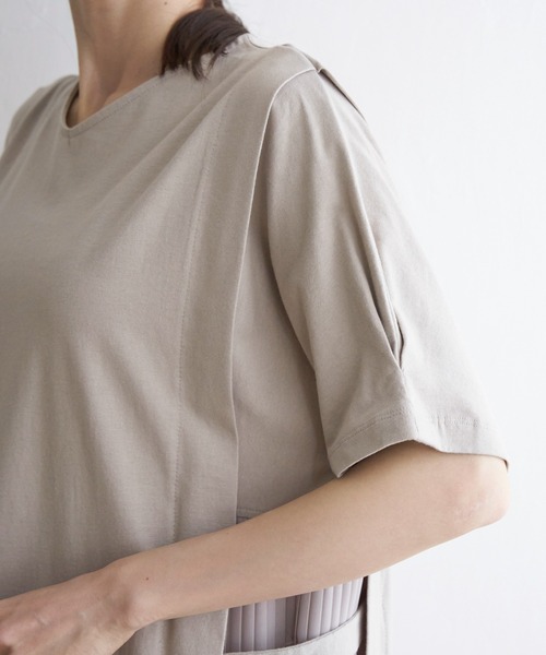 ikka（イッカ） ワンピース 異素材配色切り替えワンピース : ZOZOTOWN