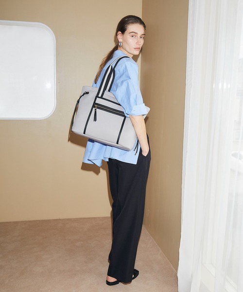 トートバッグ 「TREASURE　TOPKAPI」ネオプレン フロントポケット 2way トートバッグ レディース | TREASURE TOPKAPI | 07