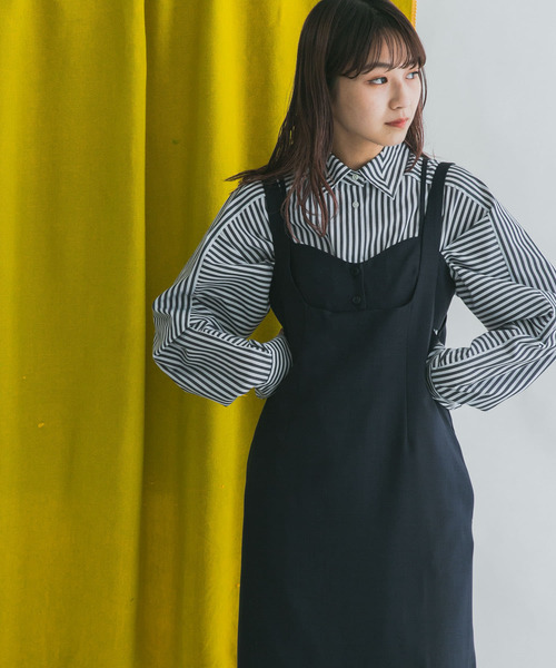 KBF」 サロペットスカート ONE ネイビー レディース : 84264484  