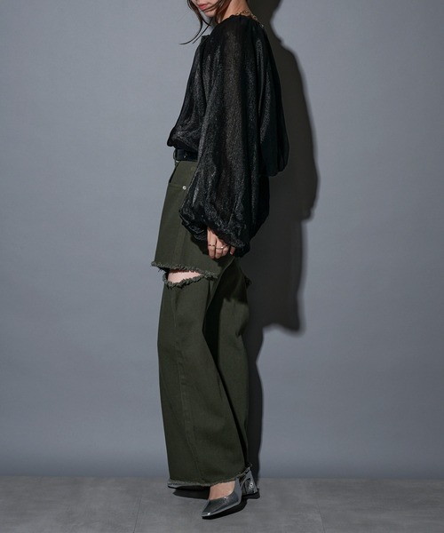 お値下可能！mal. レレレさん！シアー ブルゾン ブラック お値下可能！mal. レレレさん！シアー ブルゾン ブラック お値下可能