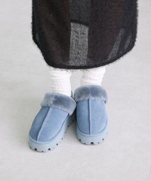 carino シューズ 本革ムートンサボ レディース : ZOZOTOWN Yahoo