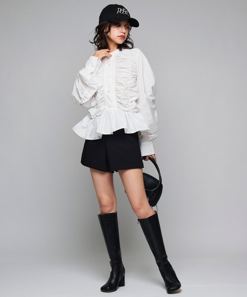 【Narcissus】シンプルショートパンツ Narcissus パンツ 「Narcissus」シンプルショートパンツ