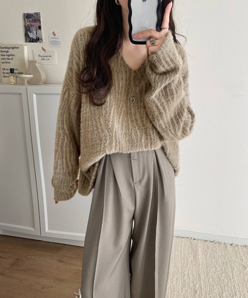 classicalelf（クラシカルエルフ） ニット セーター ふんわりフェザー