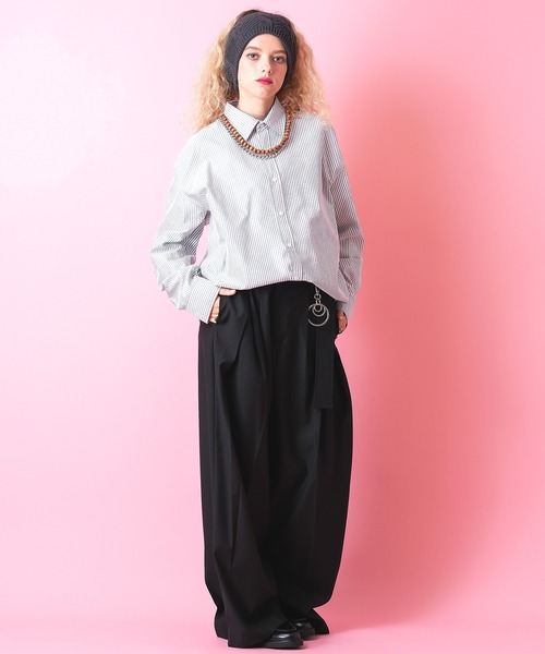 シャツ a.p.o.v. オックスフォードストライプシャツ メンズ レディース