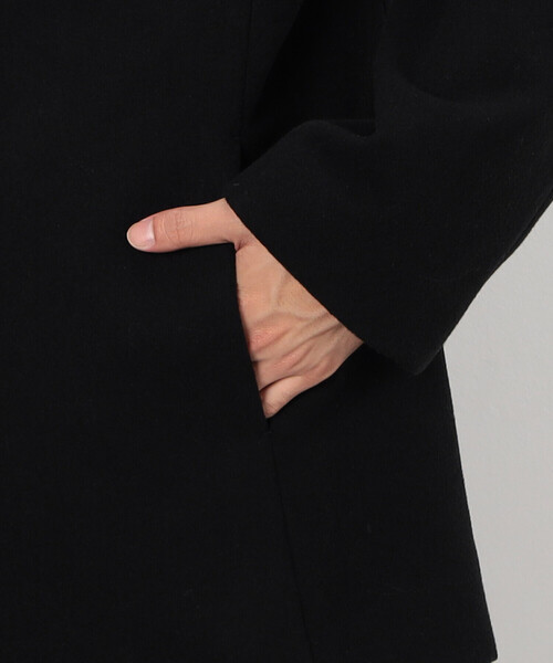 【COMME CA DU MODE】（F）スタンドカラーコート/ウールジャケット ウール混 ビーバー スタンドカラーコート（12-26WI01-204