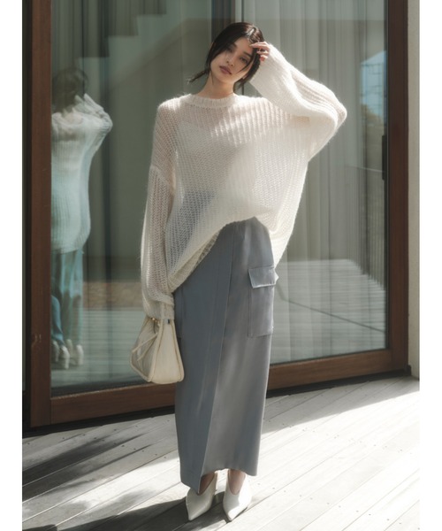 FRAY I.D - FRAY I.Dのモヘアニット FRAY I.D ニット セーター シアーモヘアニットプルオーバー