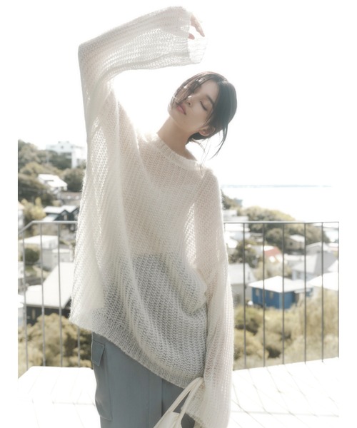 FRAY I.D - FRAY I.Dのモヘアニット FRAY I.D ニット セーター シアーモヘアニットプルオーバー