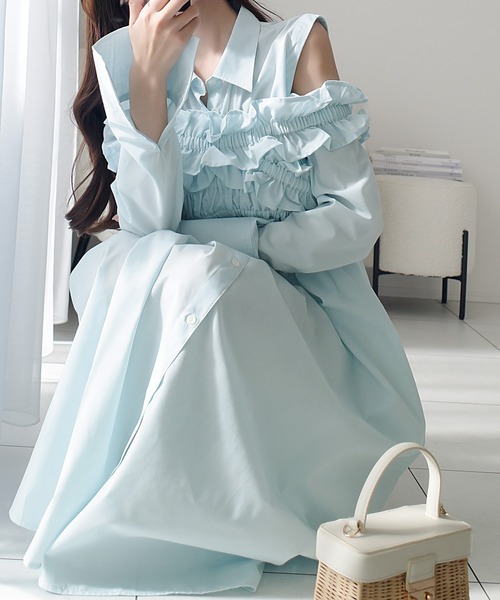 mily bilet シャツワンピース 「mily bilet」夏の装いに映える、主役級