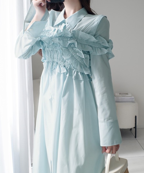 マルチウェイビスチェシャツワンピース PUBLIC TOKYO（パブリックトウキョウ）の「マルチウェイビスチェシャツ