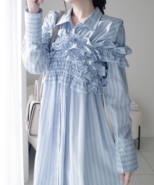 mily bilet シャツワンピース 「mily bilet」夏の装いに映える、主役級