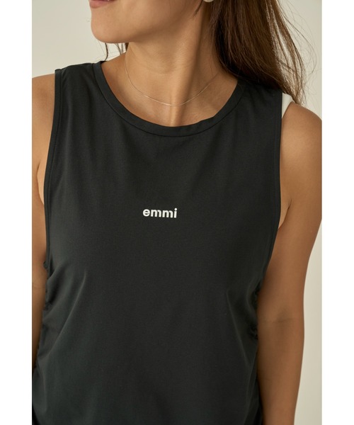 誕生日プレゼント emmi tシャツ eco サイドドロストタンクトップ レディース ヨガ・ピラティス
