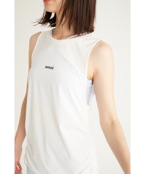 低価格 emmi tシャツ レディース サイドドロストタンクトップ eco トップス
