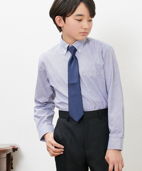 ブラウス シャツ 入学式 卒業式 ネクタイ付シャツ (140〜170cm) キッズ