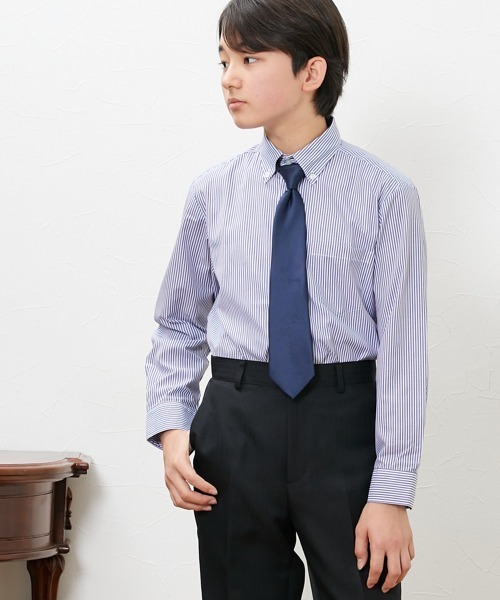 ブラウス シャツ 入学式 卒業式 ネクタイ付シャツ (140〜170cm) キッズ 