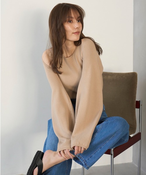 Mila Owen タンクトップ ノースリーブ ニットアメスリタンク