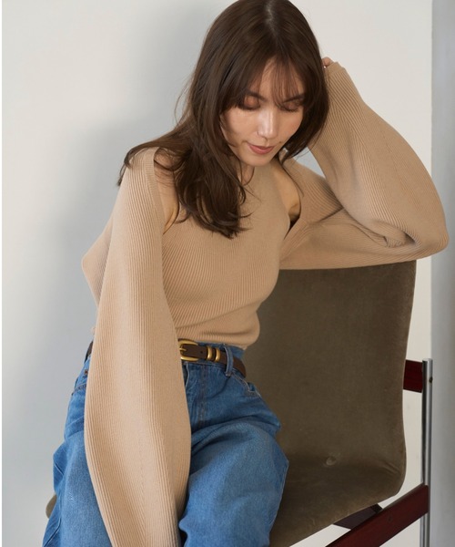 トップス mila ハイラインデザインカットトップス(Tシャツ)｜トップス｜Mila