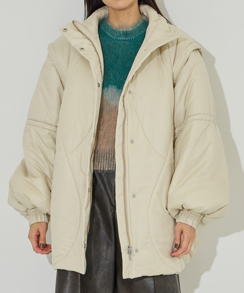 AMERI 新品 2wayダウンジャケット Ameri ダウンコート ダウンジャケット 「AMERI/アメリ」2WAY