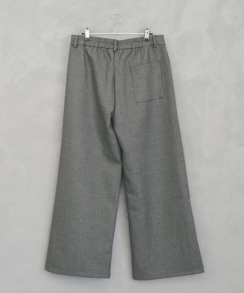 STRAIGHT SLACKS サイズ44 Shoowtime（ショウタイム） スラックス Tweed two-tuck wide straight