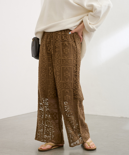 FRAMeWORK パンツ コットンレースパンツ レディース : ZOZOTOWN