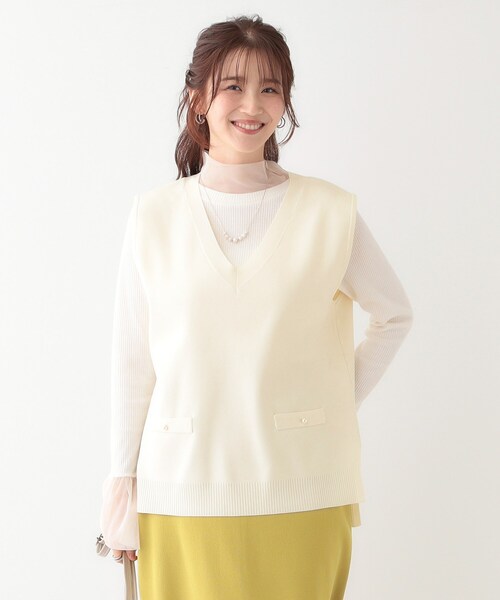 DRESKIP（ドレスキップ） ベスト ジレ 「洗える/セットアップ可/S-LL