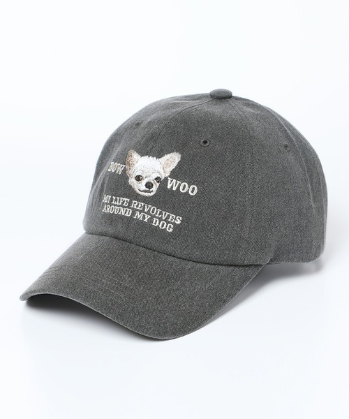 14+（イチヨンプラス） キャップ 帽子 レディース チワワ刺繍CAP