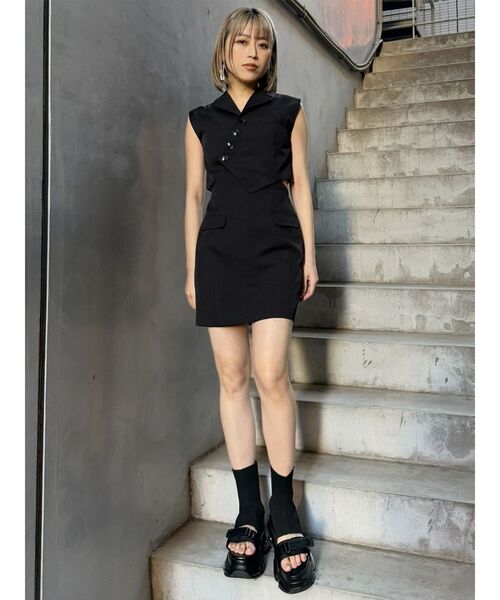 MURUA ワンピース マニッシュベストミニワンピース : ZOZOTOWN