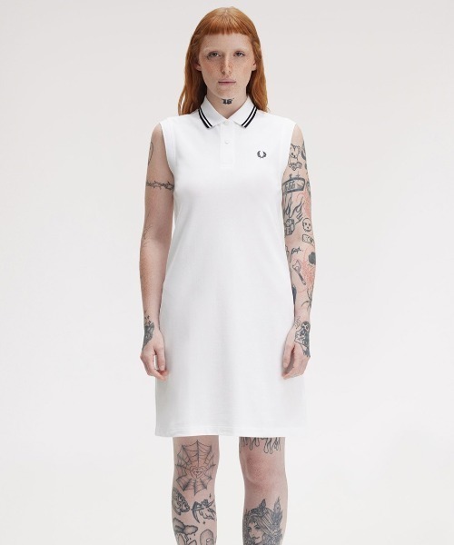 すぐ届く!◆FRED PERRY◆タンクトップ ドレス ワンピース FRED PERRY ワンピース The Sleeveless Fred Perry Dress