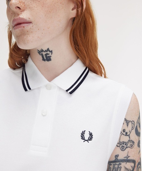 FRED PERRY フレッドペリー　ポロシャツワンピース　プリーツ　XS The Sleeveless Fred Perry Dress(8 350：BLACK): | FRED PERRY