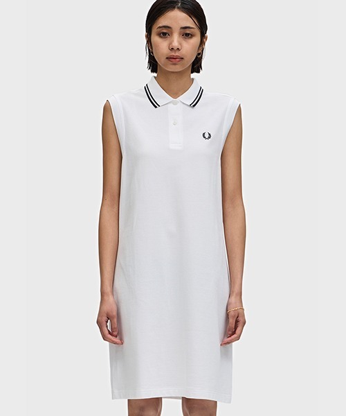【最旬トレンド】 FRED PERRY The Sleeveless Fred Perry ドレス FRED PERRY ワンピース The Sleeveless Fred Perry Dress